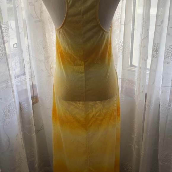 🎄 George yellow maxi swim cover-up SZ S NWOT - Picture 5 of 8